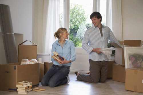 Removal van prepared for a local move in Barnes