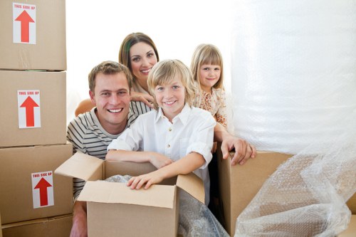 Local moving truck arranged for Barnes residential and commercial moves