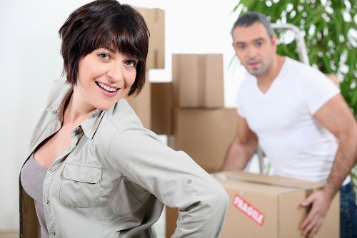 Careful furniture moving in a Barnes period property
