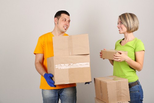 Residential moving support for a Barnes property with stairs