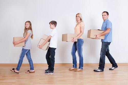 Local team handling commercial relocation equipment in Barnes
